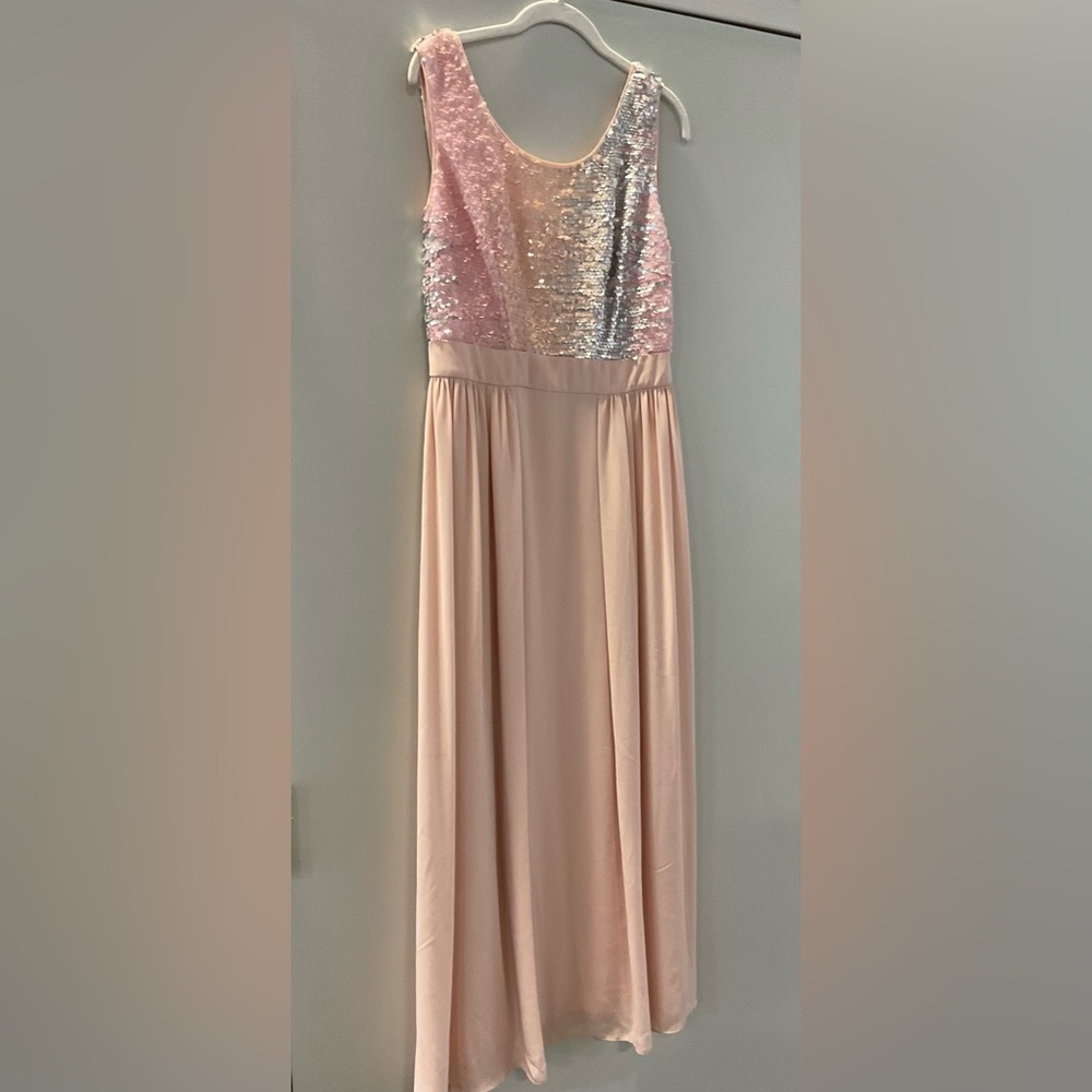 Pink and Silver Sequin Dress
